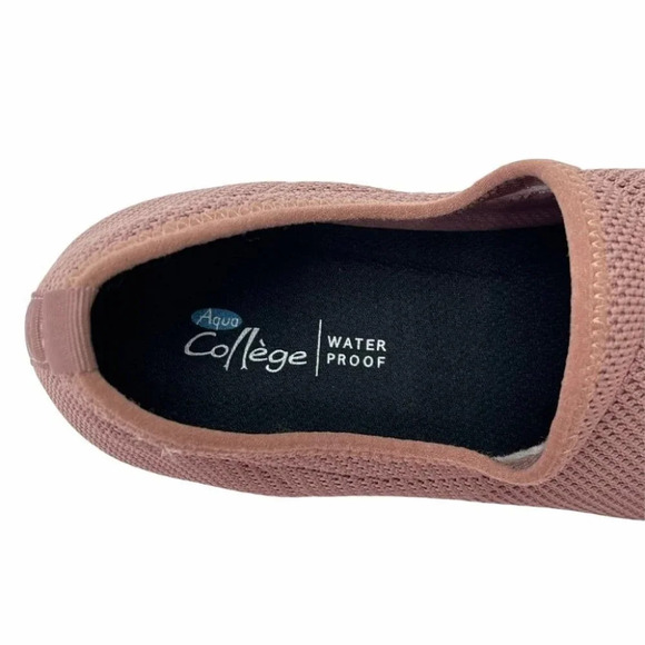 Aqua College Kady Dusty Pink Knit Womens Sneakers - Picture 7 of 11